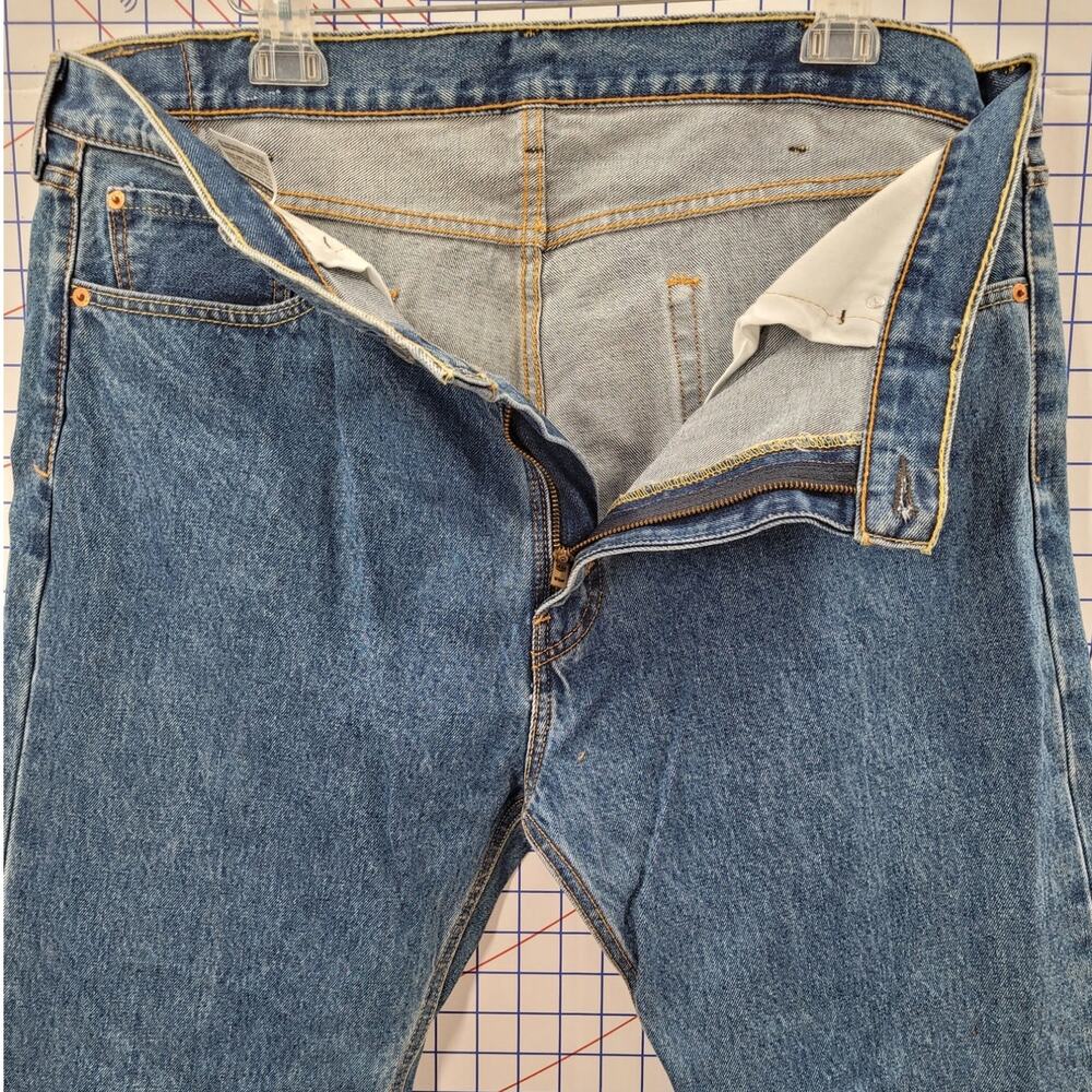 Levi’s 505 Vintage Blue Denim Straight Leg Jeans Classic Style Piece - Picture 13 of 16